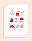Carte de Noël pliée - format 5x7"