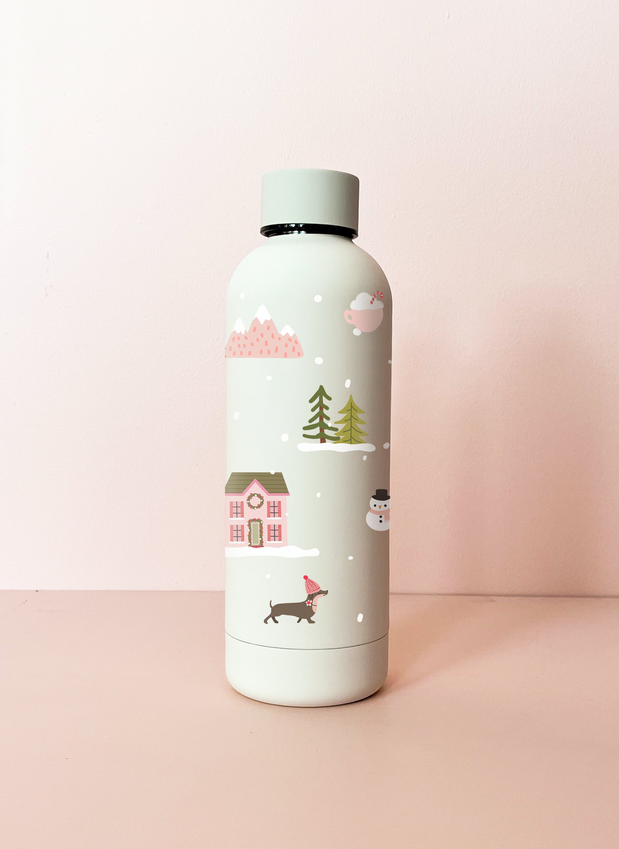 17oz Stainless Steel Bottle - Pink