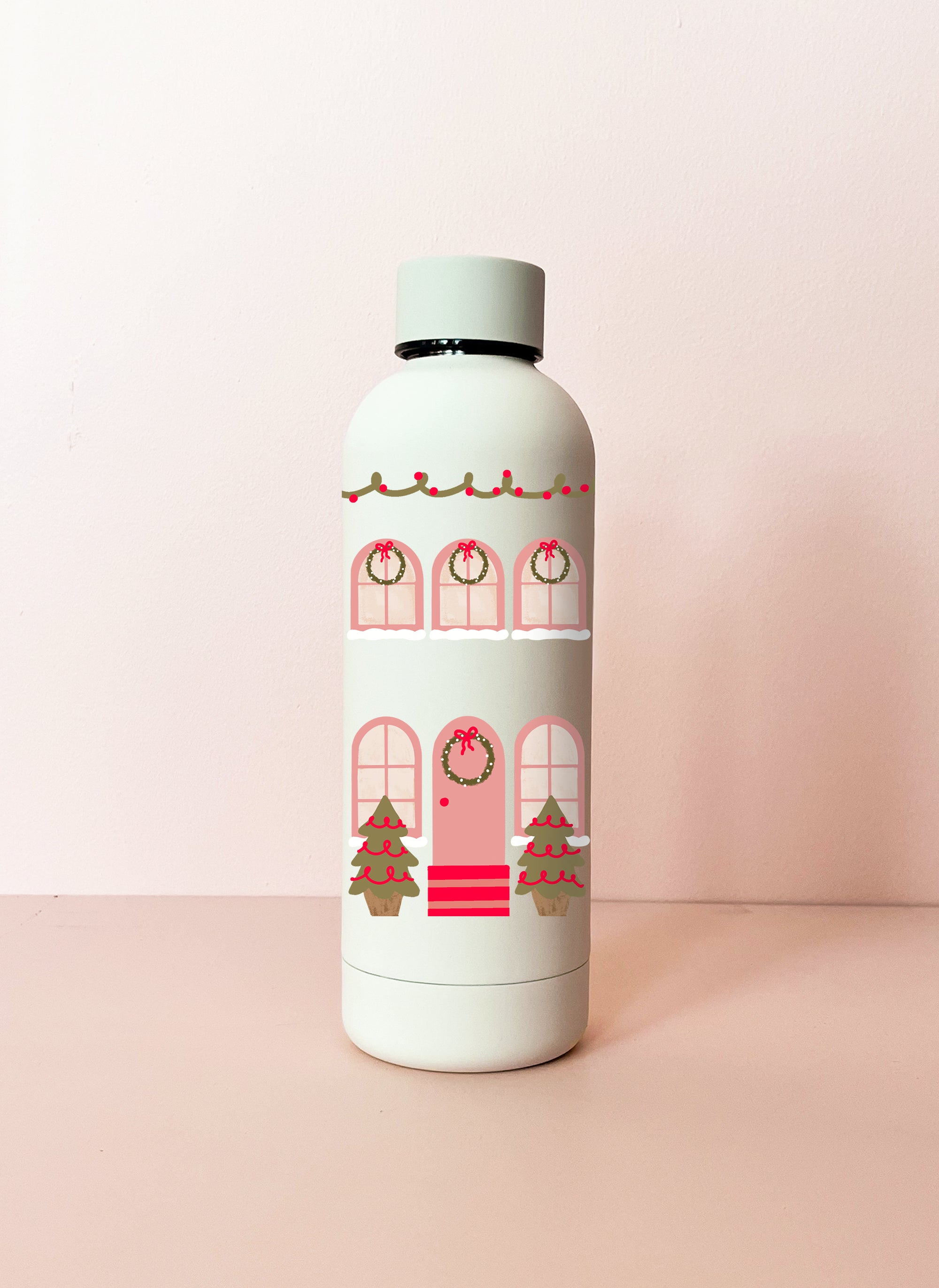 17oz Stainless Steel Bottle - Cream