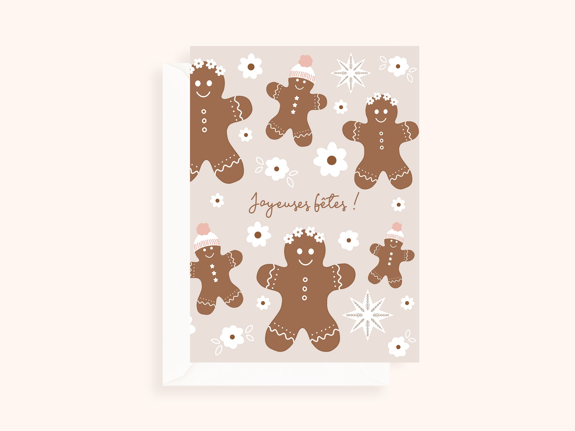 Folded Christmas card - 5x7" size