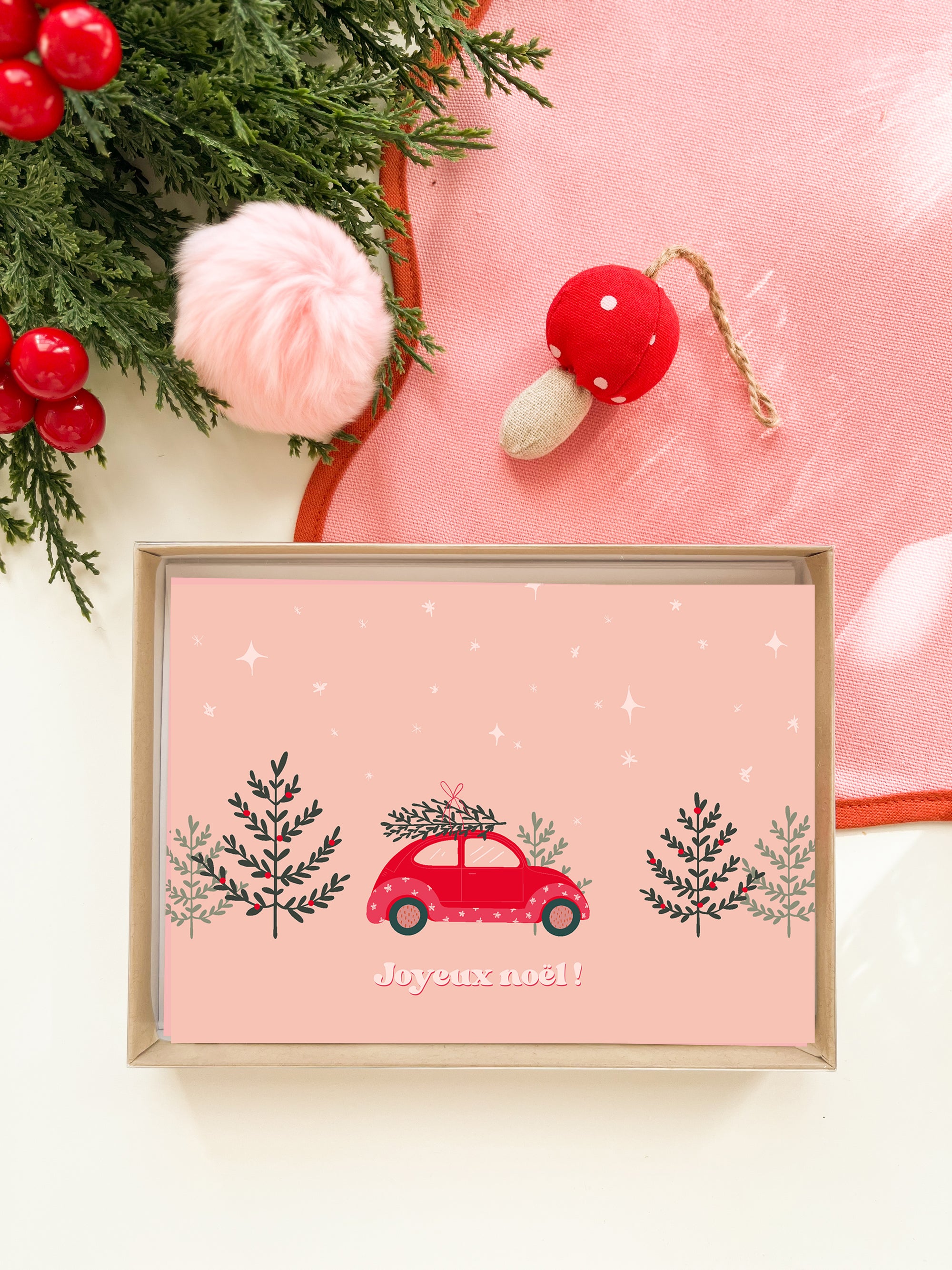 Folded Christmas card - 5x7" size