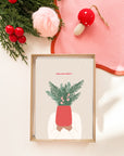 Folded Christmas card - 5x7" size