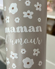 Gobelet isotherme 24oz - greige Maman d'amour (léger défaut)