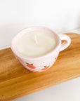 Bougie réutilisable en tasse - pêches