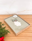 Coffret de 6 cartes de Noël pliées - Mitaines