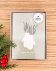 Coffret de 6 cartes de Noël pliées - Mitaines
