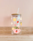 Verre boho - Limonade à la fraise