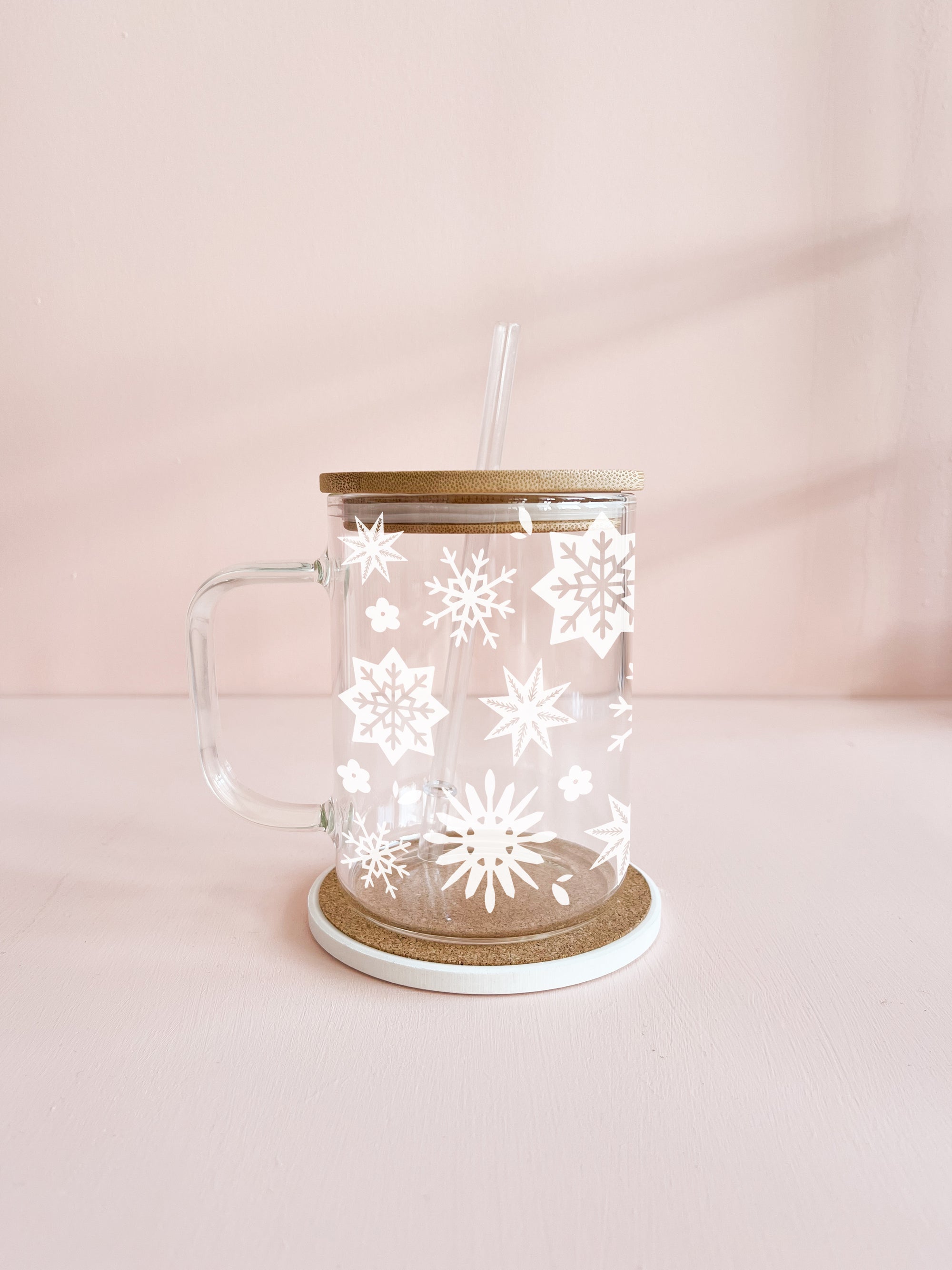 Boho mug - snowflakes
