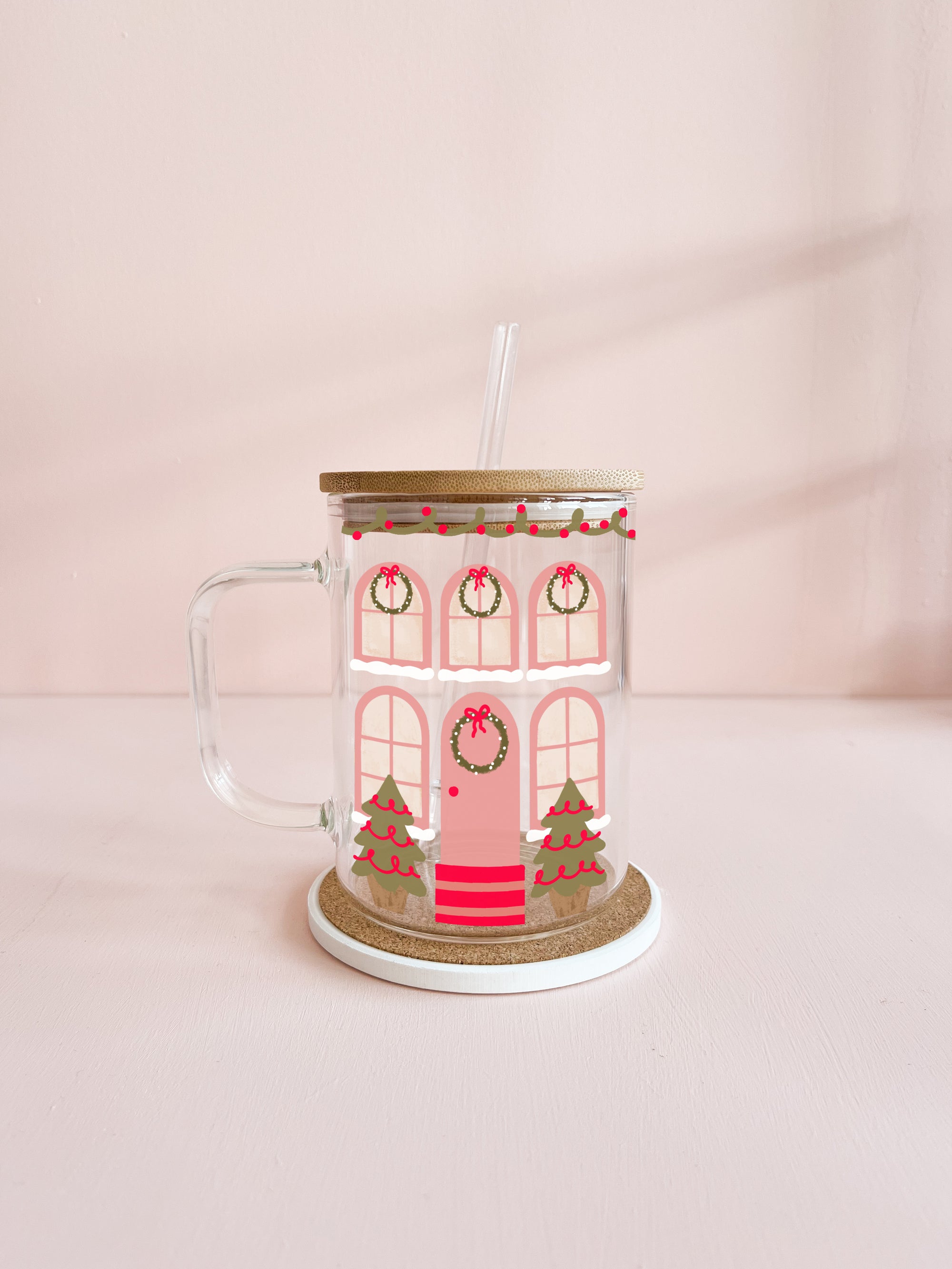 Boho mug - festive facade