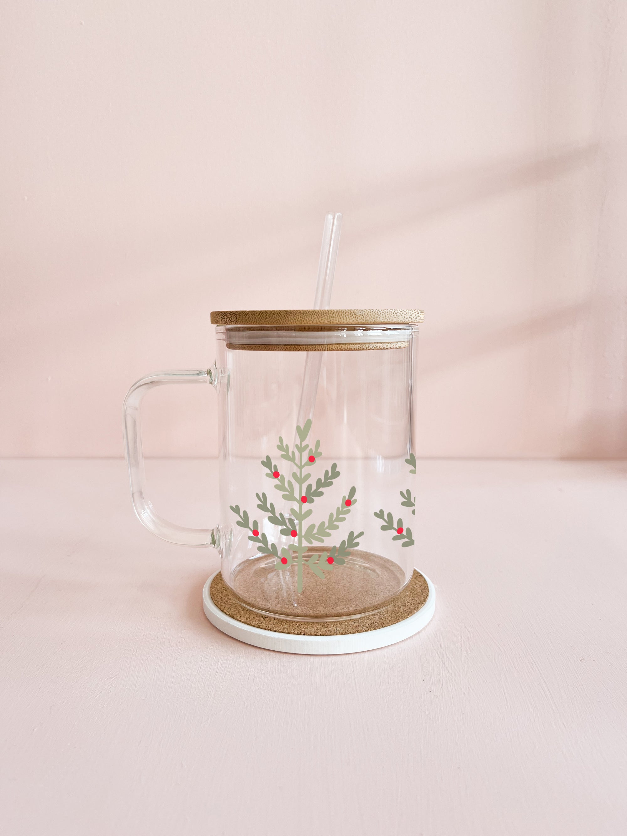Boho mug - fir trees