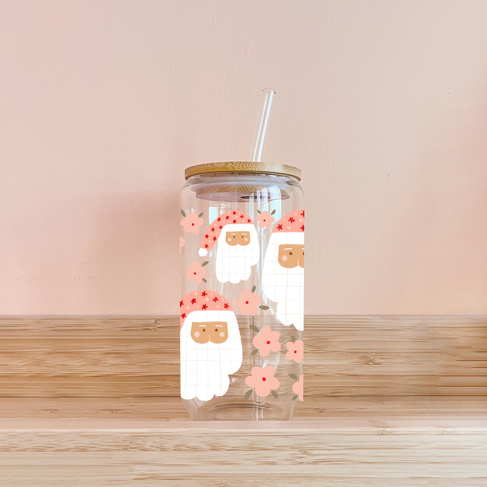 Boho Glass - Santa Claus