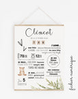 Boho first birthday poster