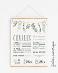 Eucalyptus First Birthday Poster