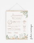 Personalized sage foliage poster