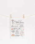 Pink Rainbow Baby Shower Poster