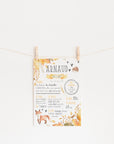 First birthday poster "Autumn"
