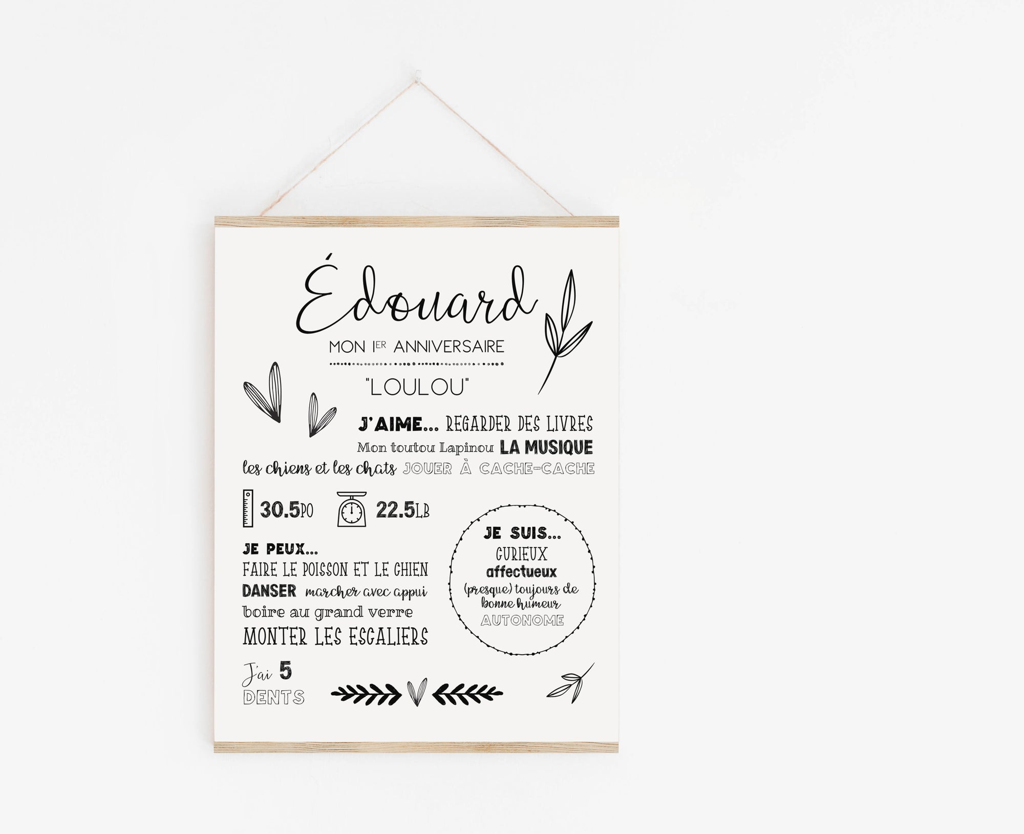 "Édouard" first anniversary poster