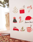 Carte de Noël pliée - format 5x7"