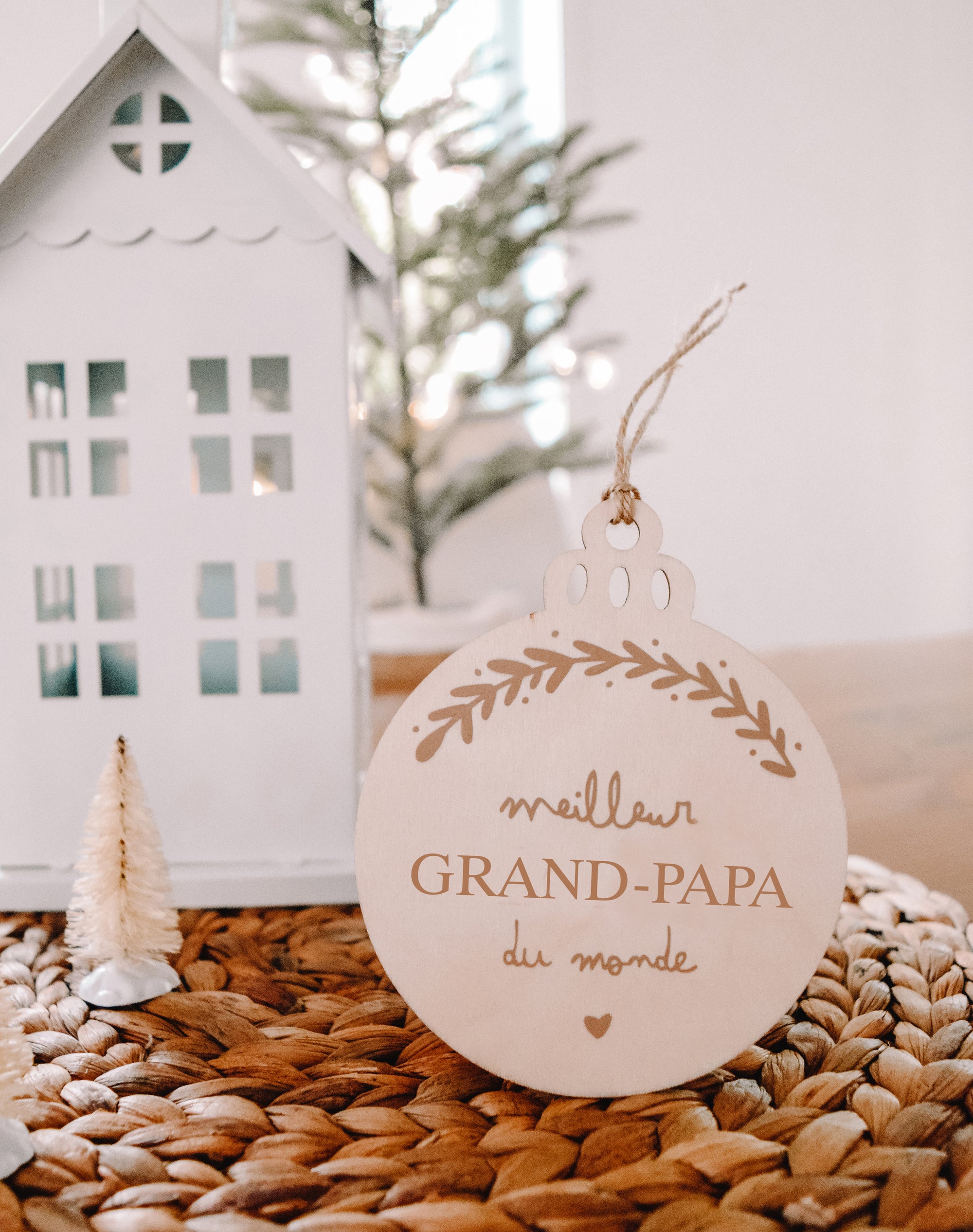 Wooden Christmas Ornament - Best Grandpa