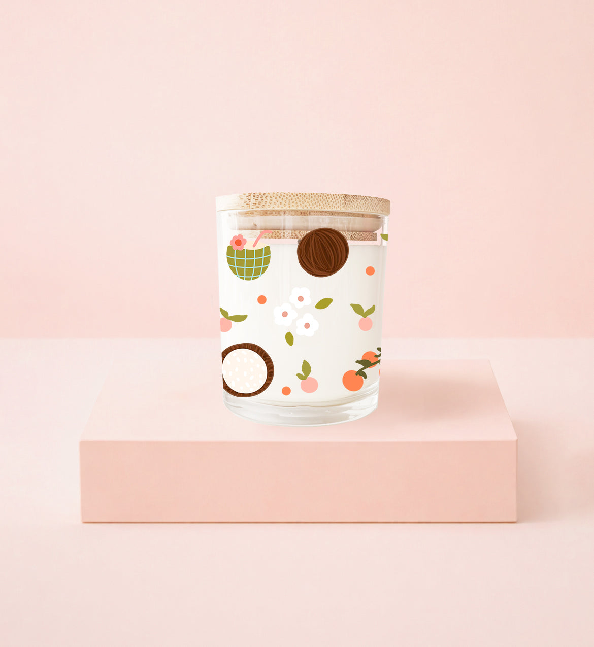 Bougie réutilisable - Mangue coco 8oz