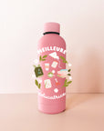 Bouteille isotherme 17oz rose vif - Meilleure éducatrice ou enseignante - ABC