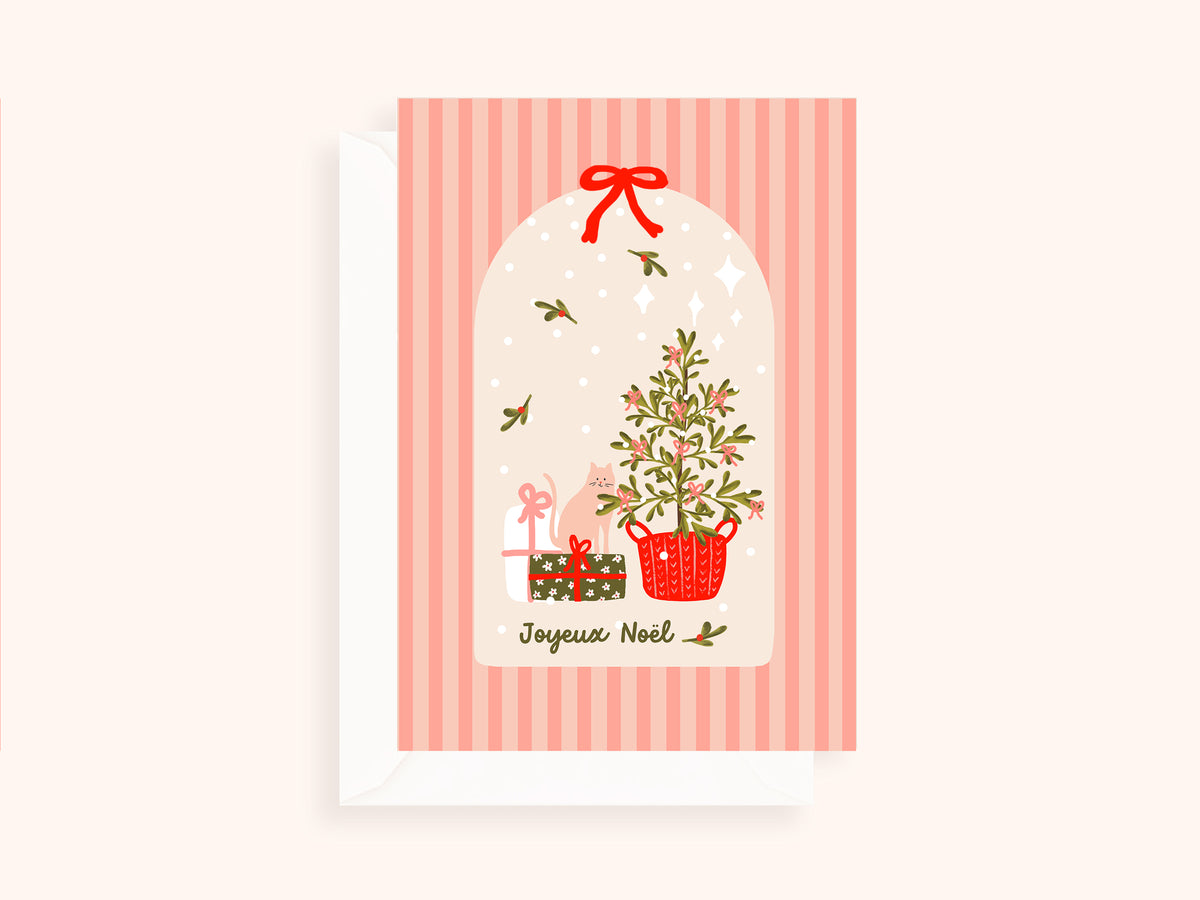 Folded Christmas card - 5x7" size