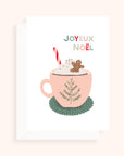 Coffret de 6 cartes de Noël pliées - Café de Noël