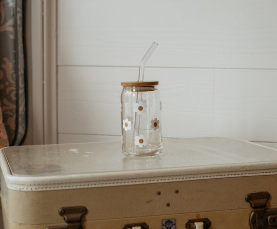 vERRE BOHO CHRYSANTHÈMES