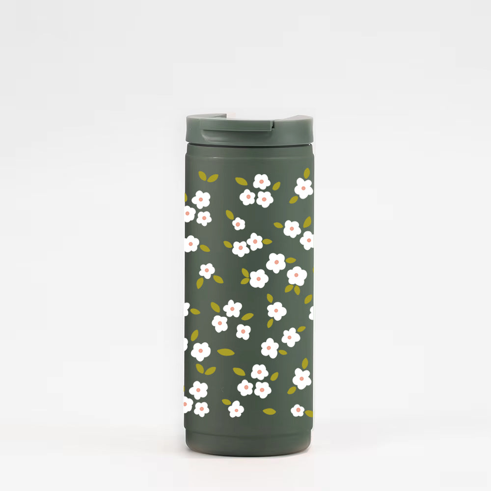16oz Insulated tumbler - Sage - Little hearts