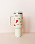 Gobelet isotherme 40oz - blanc crème Matin de Noël
