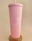 Gobelet texturé 24oz - rose