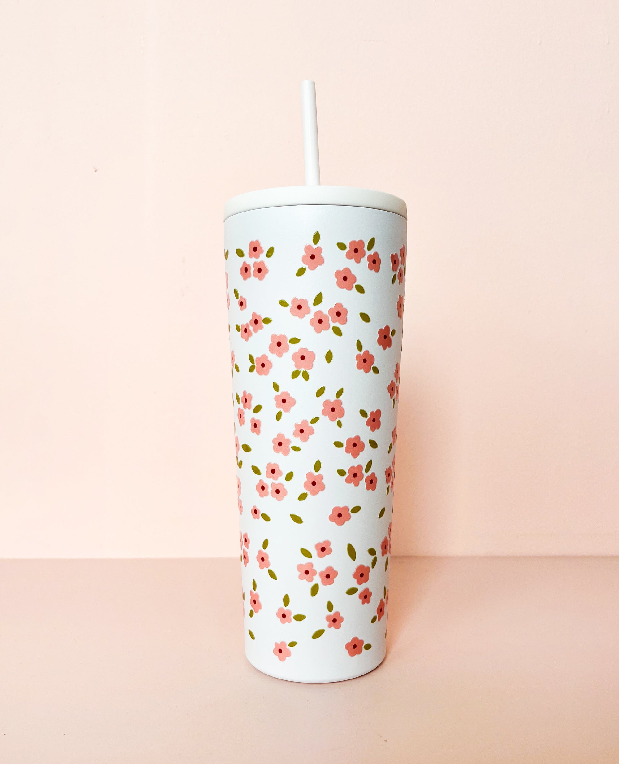 24oz Insulated Tumbler - Pink Mamie d'amour