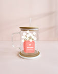 Tasse boho 17oz - Meilleure éducatrice ou enseignante - Livre en fleurs