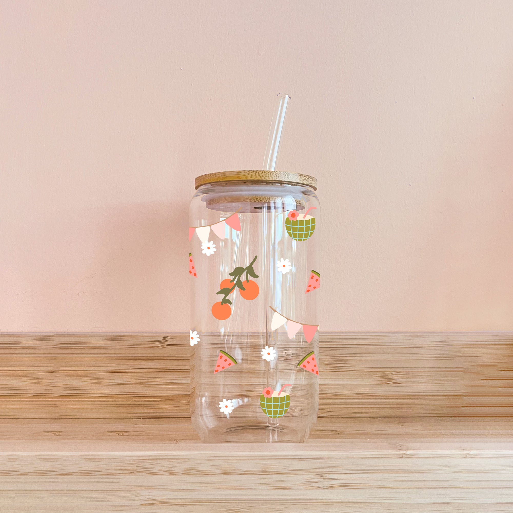 Verre - Fête tropicale
