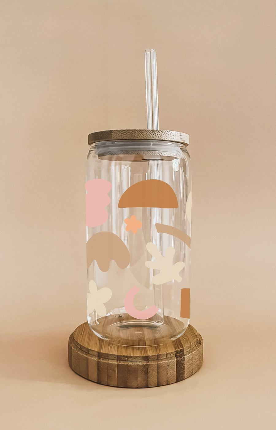 Verre boho - papiers découpés