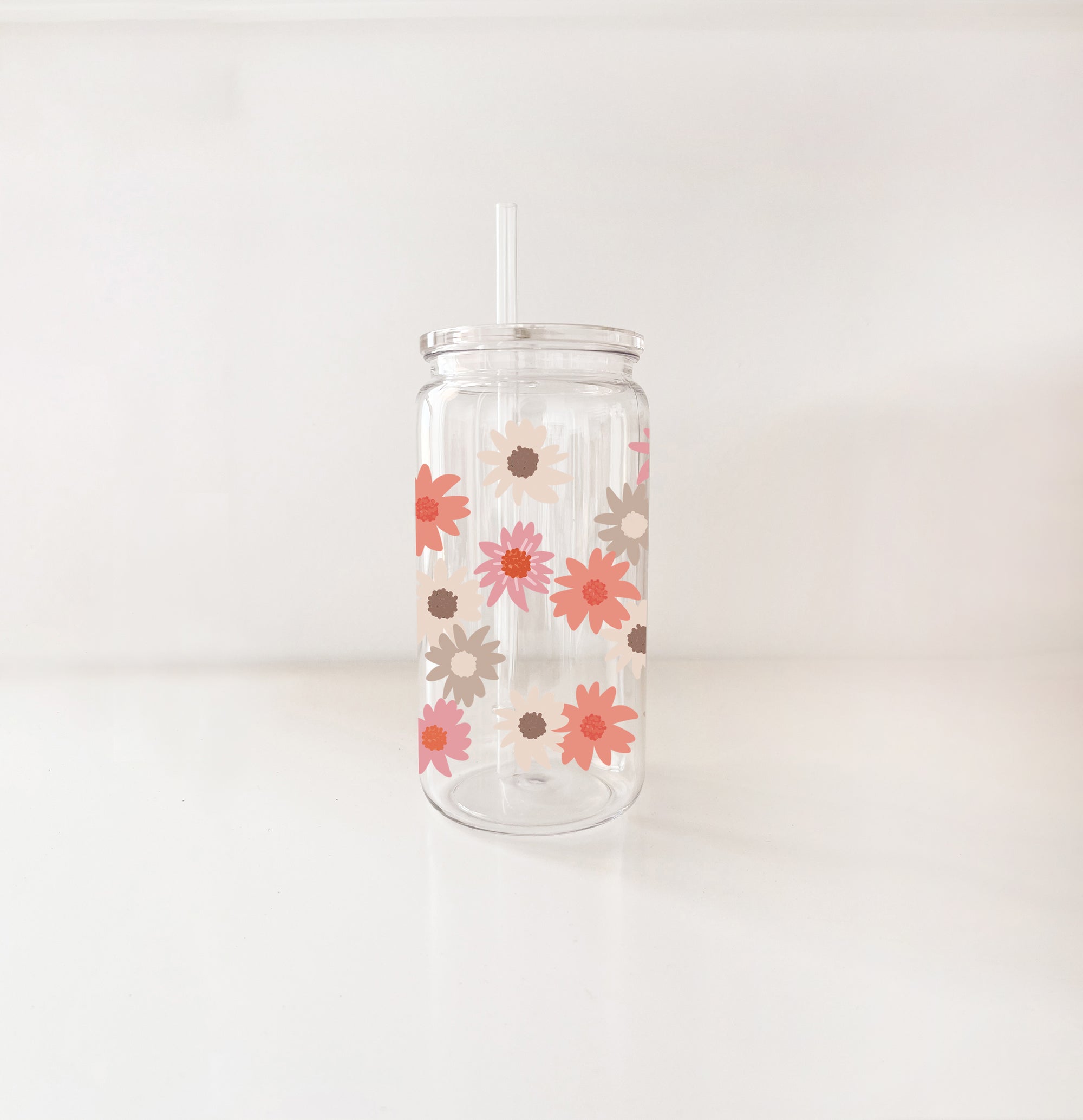 Verre en plastique - Pensées d'automne