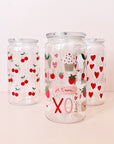 Verre en plastique 16oz - St-Valentin