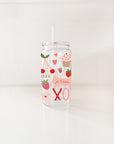 Verre en plastique 16oz - St-Valentin