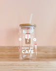 Verre boho - accro au café