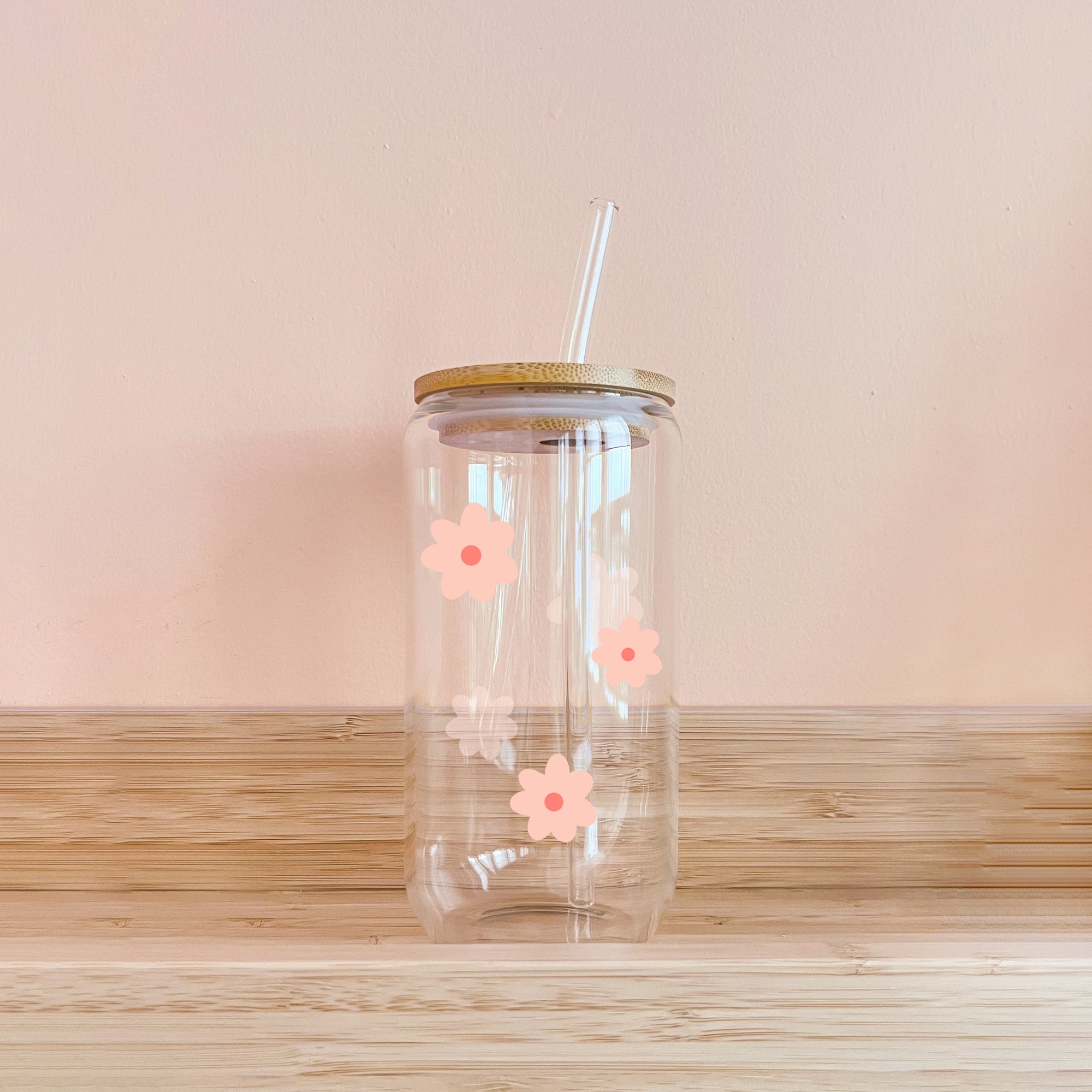 Verre boho - daisy rose