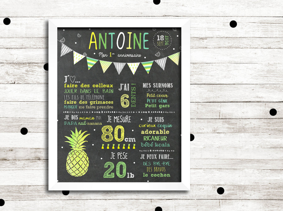 Affiche premier anniversaire 