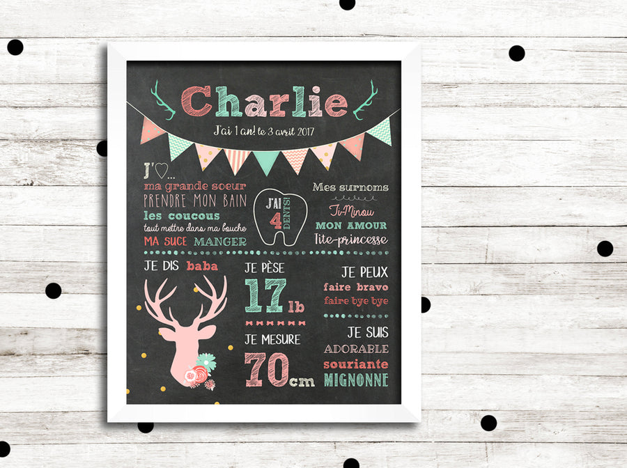 Affiche premier anniversaire 